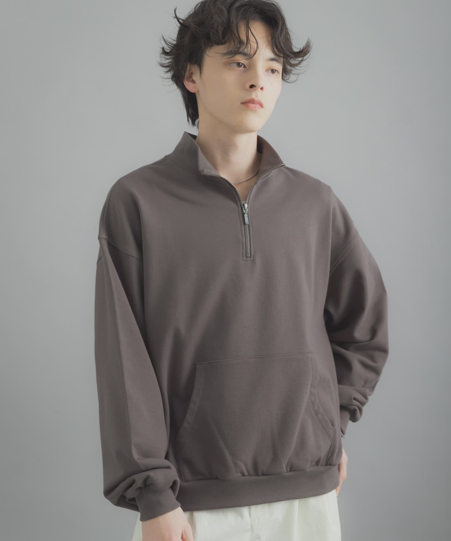 SENSE OF PLACE by URBAN RESEARCH「『洗濯可/撥水/防花粉』SKIN Proofハーフジップスウェット」|スウェット・ジャージ|