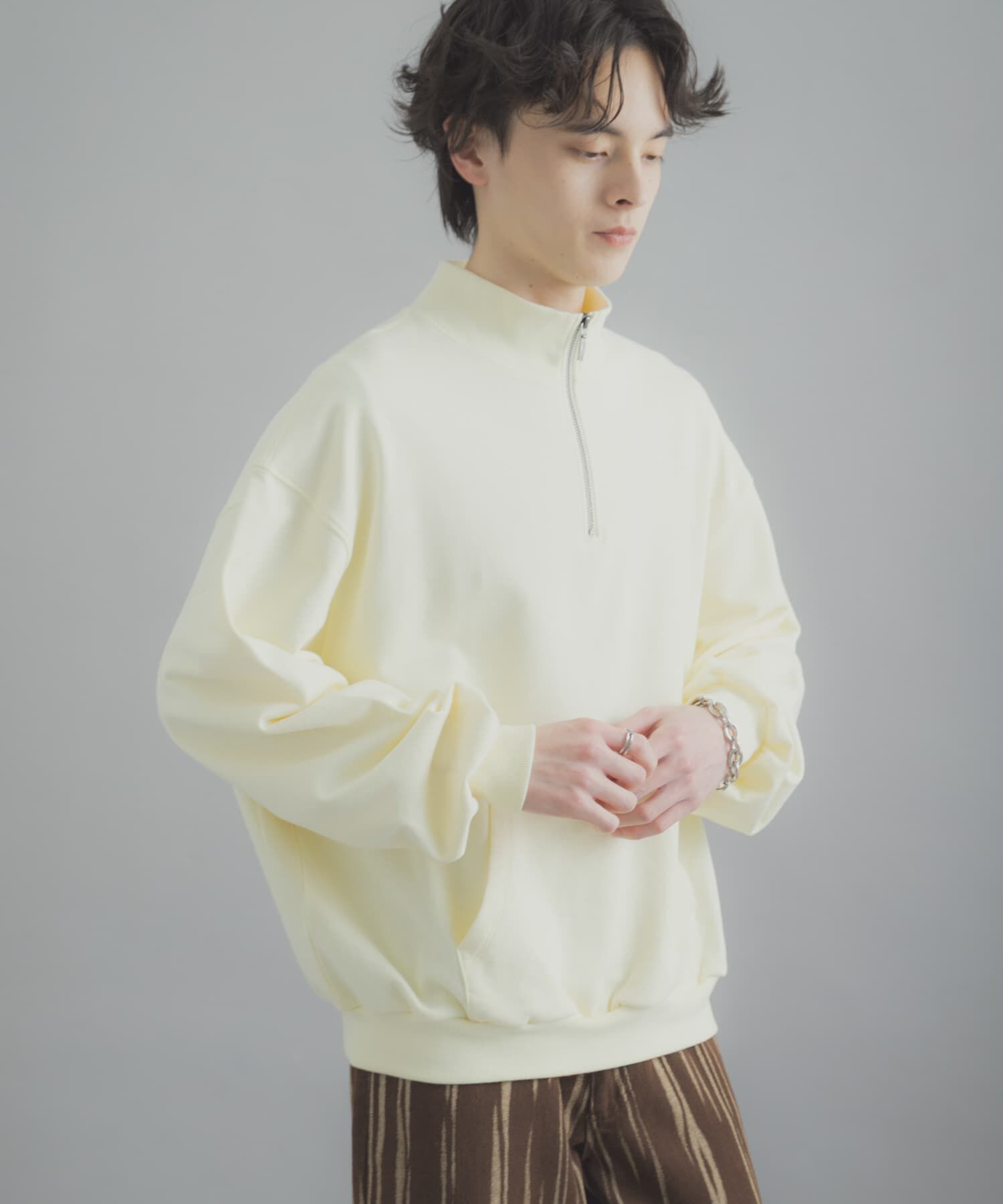 SENSE OF PLACE by URBAN RESEARCH「『洗濯可/撥水/防花粉』SKIN Proofハーフジップスウェット」|スウェット・ジャージ|