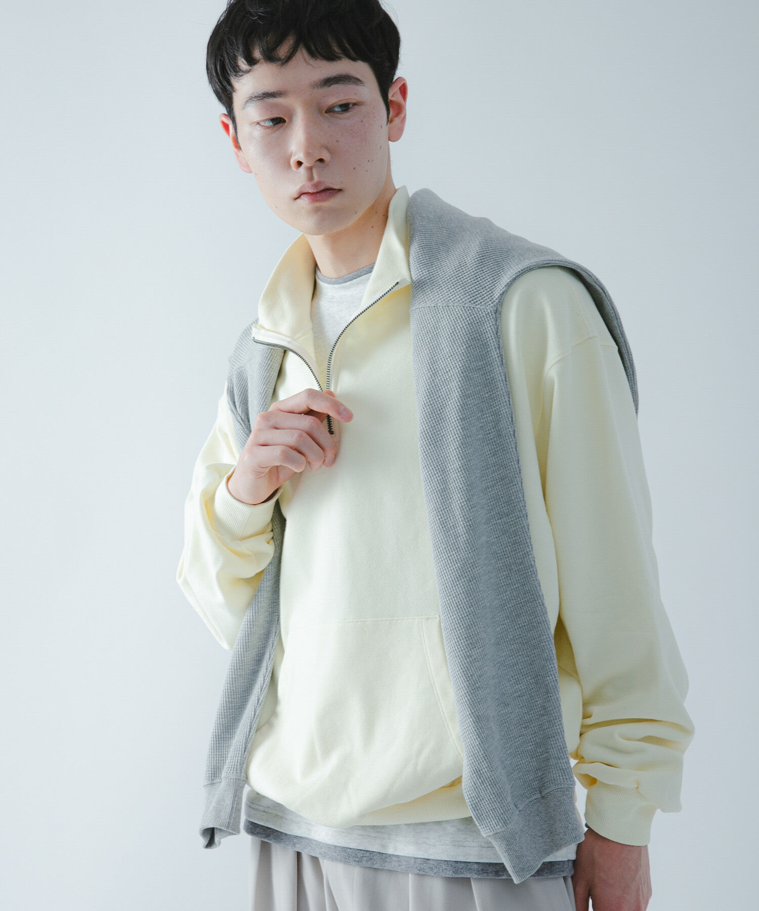 SENSE OF PLACE by URBAN RESEARCH「『洗濯可/撥水/防花粉』SKIN Proofハーフジップスウェット」|スウェット・ジャージ|