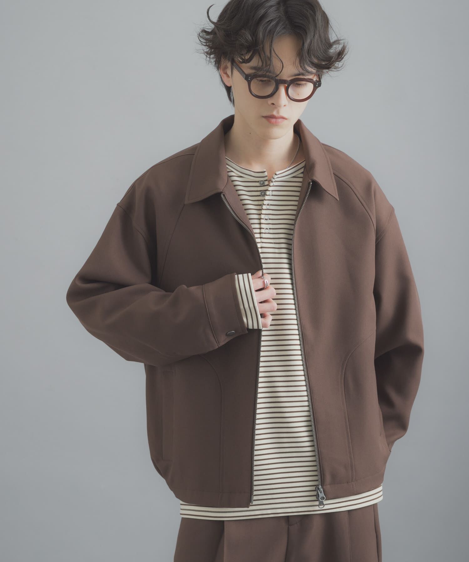 SENSE OF PLACE by URBAN RESEARCH「『撥水/防花粉』SKIN Proofジップブルゾン」|ブルゾン・スタジャン|