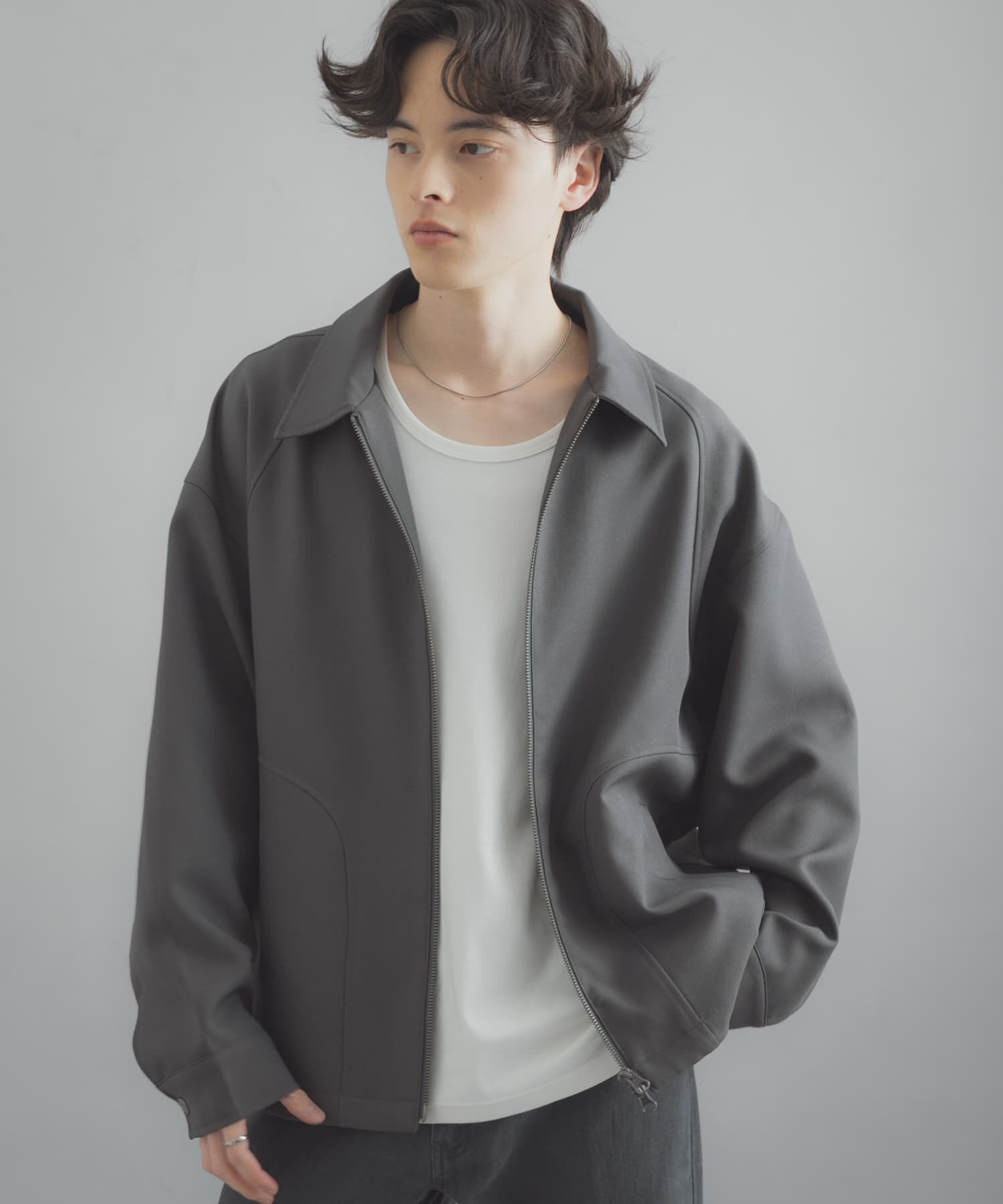 SENSE OF PLACE by URBAN RESEARCH「『撥水/防花粉』SKIN Proofジップブルゾン」|ブルゾン・スタジャン|