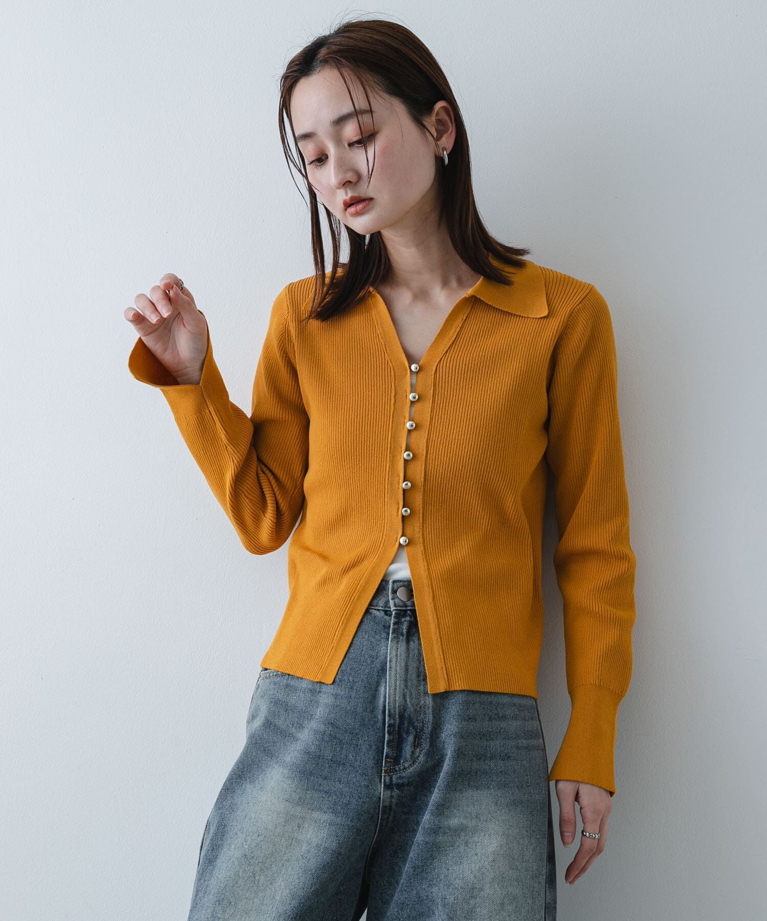 SENSE OF PLACE by URBAN RESEARCH「『一部WEB限定ｶﾗｰ』『洗濯可』ﾒﾀﾙﾎﾞﾀﾝｴﾘﾂｷｺﾝﾊﾟｸﾄｶ 」|カーディガン|