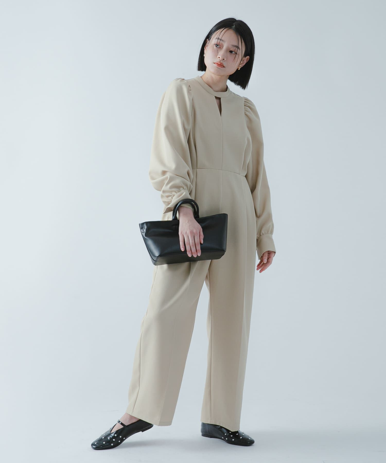 SENSE OF PLACE by URBAN RESEARCH「『撥水/防花粉』SKINProofパフショルダーオールインワン」|ワンピース|