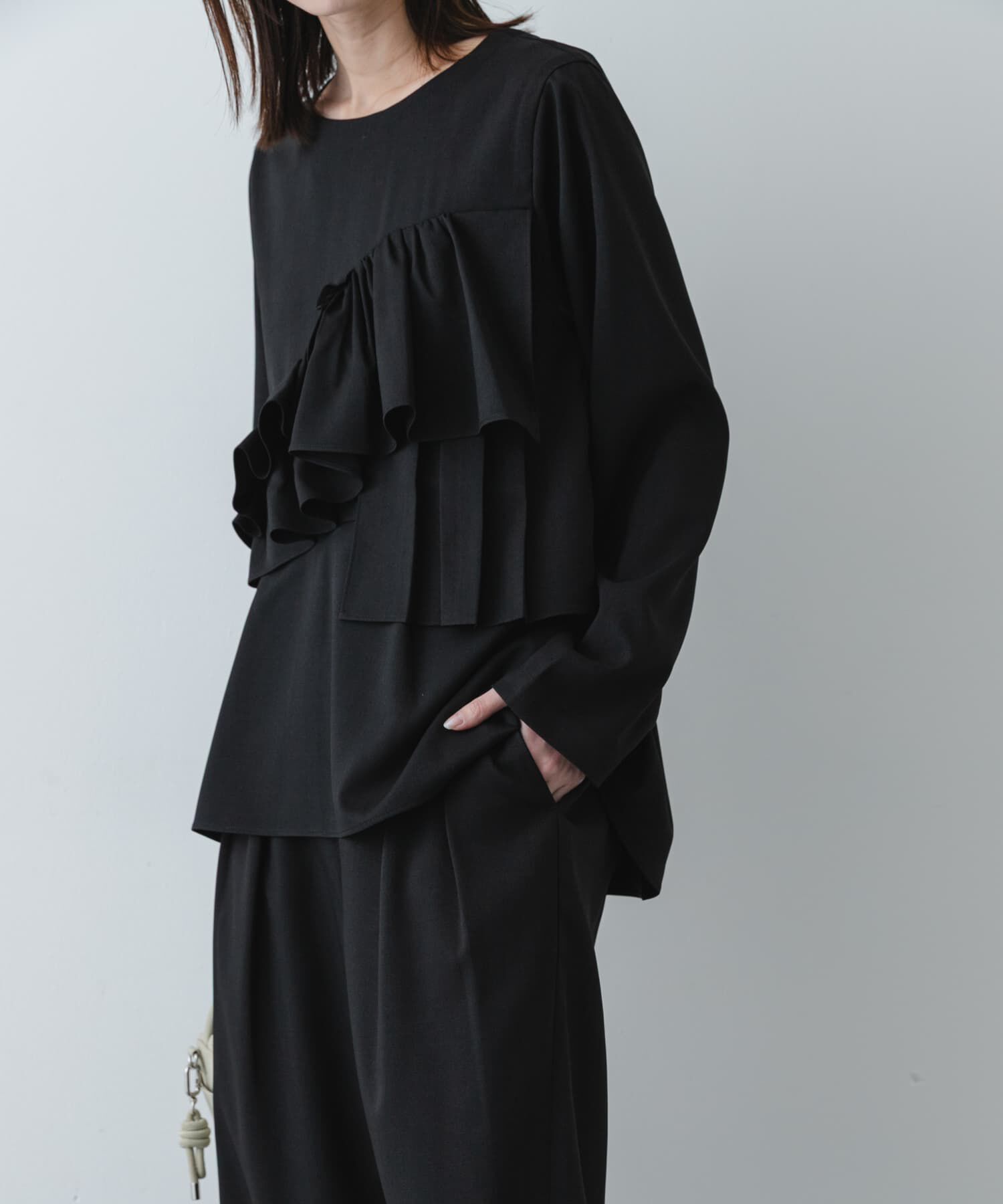 SENSE OF PLACE by URBAN RESEARCH「フリルトップパンツセットアップ」|ワンピース|