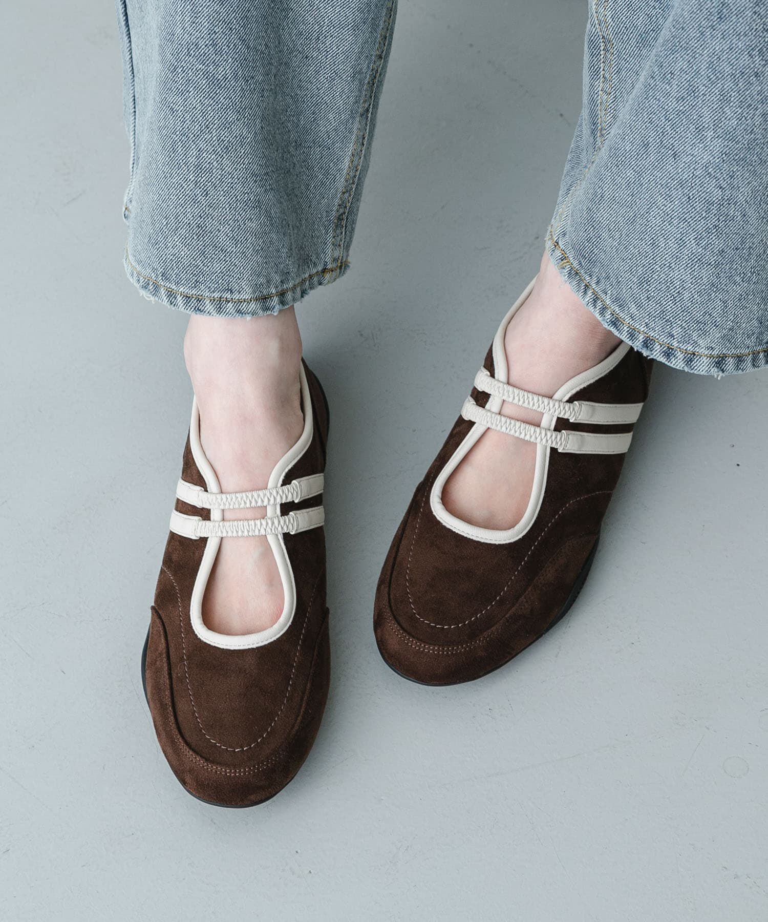 SENSE OF PLACE by URBAN RESEARCH「フラットソールバレエスニーカー」|バレエシューズ|