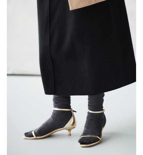  「le.coeur blanc ホソストラップサンダル」|サンダル|