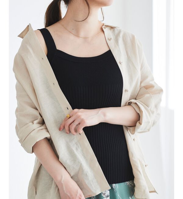  「リブニットキャミソール」|キャミソール|