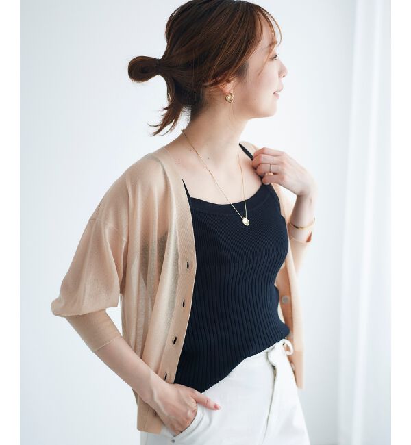  「リブニットキャミソール」|キャミソール|