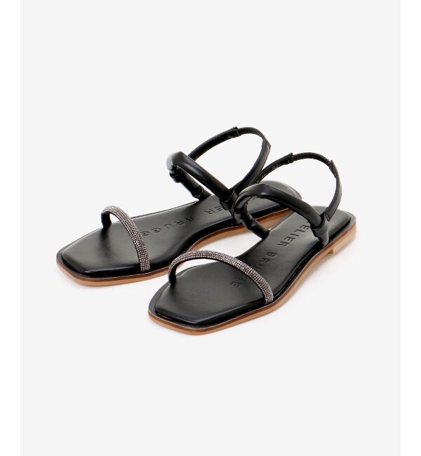 le.coeur blanc「ラインストーン ストラップサンダル」|サンダル|