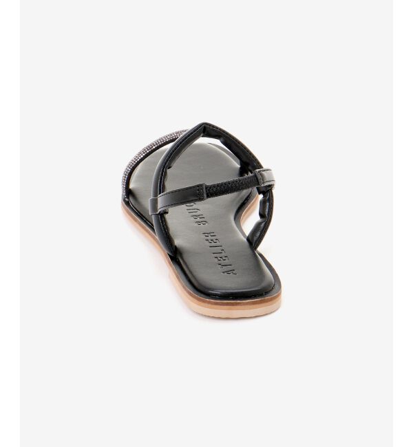 le.coeur blanc「ラインストーン ストラップサンダル」|サンダル|