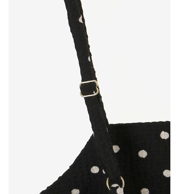 le.coeur blanc「《WEB限定アイテム》サッカードットキャミブラウス」|キャミソール|