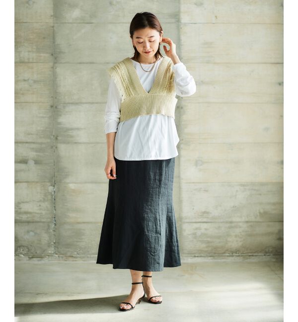 le.coeur blanc「TORRAZZO DONNAフリンジニットビスチェ」|キャミソール|