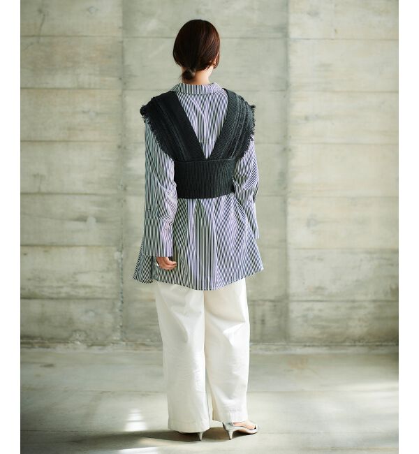 le.coeur blanc「TORRAZZO DONNAフリンジニットビスチェ」|キャミソール|