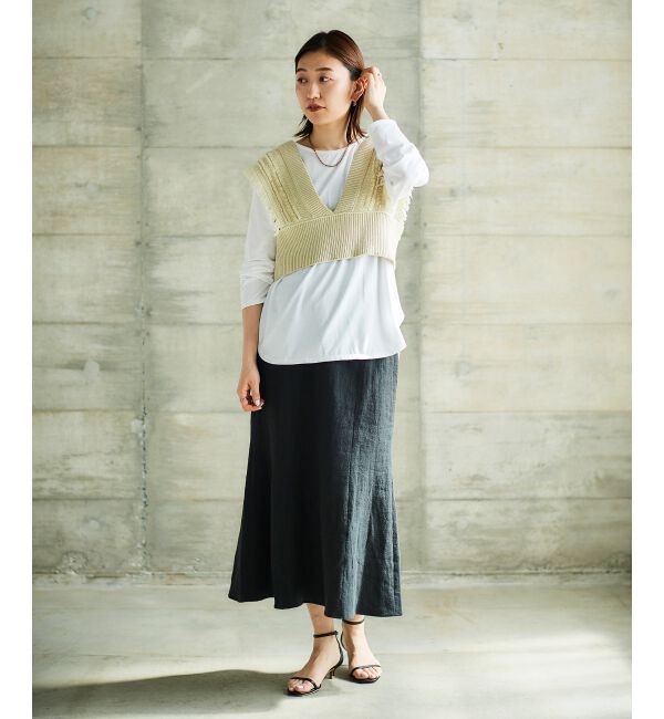 le.coeur blanc「TORRAZZO DONNAフリンジニットビスチェ」|キャミソール|