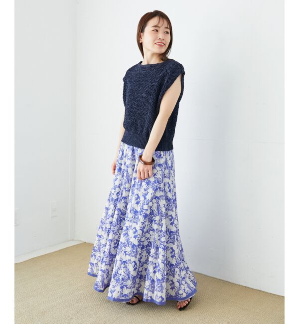  「《手洗い可能》スパンコールメッシュ2WAYニットベスト」|ベスト・ジレ|