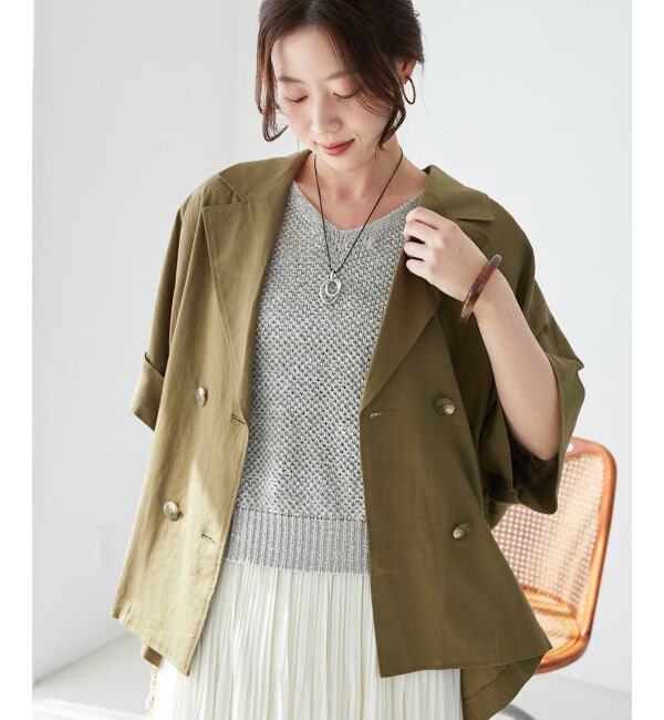  「《手洗い可能》スパンコールメッシュ2WAYニットベスト」|ベスト・ジレ|