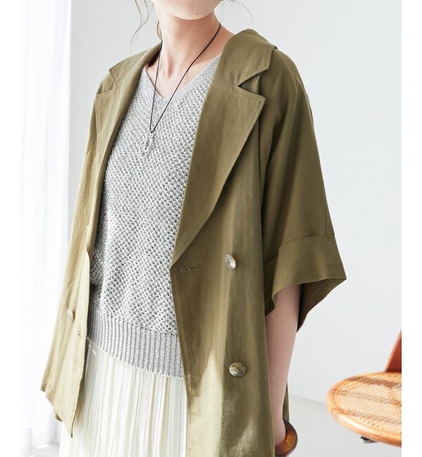  「《手洗い可能》スパンコールメッシュ2WAYニットベスト」|ベスト・ジレ|