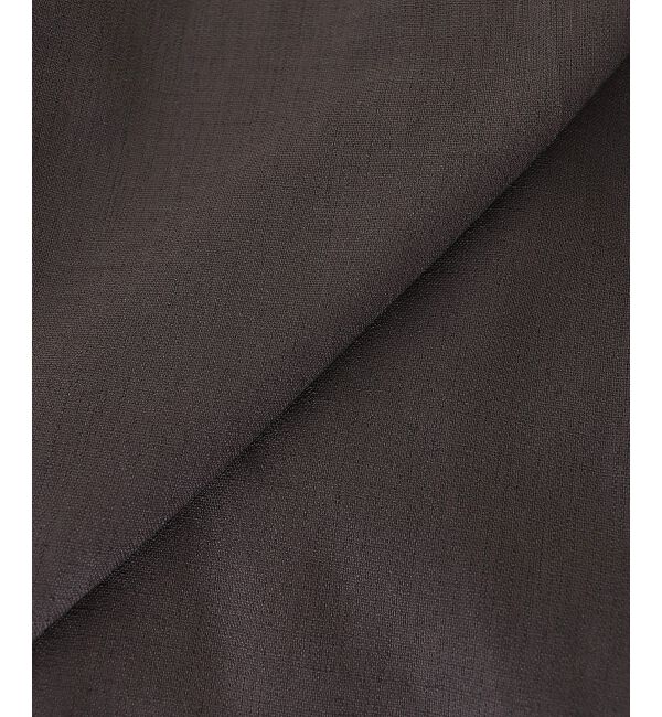  「リネンライク裾ドロストブラウス」|シャツ・ブラウス|