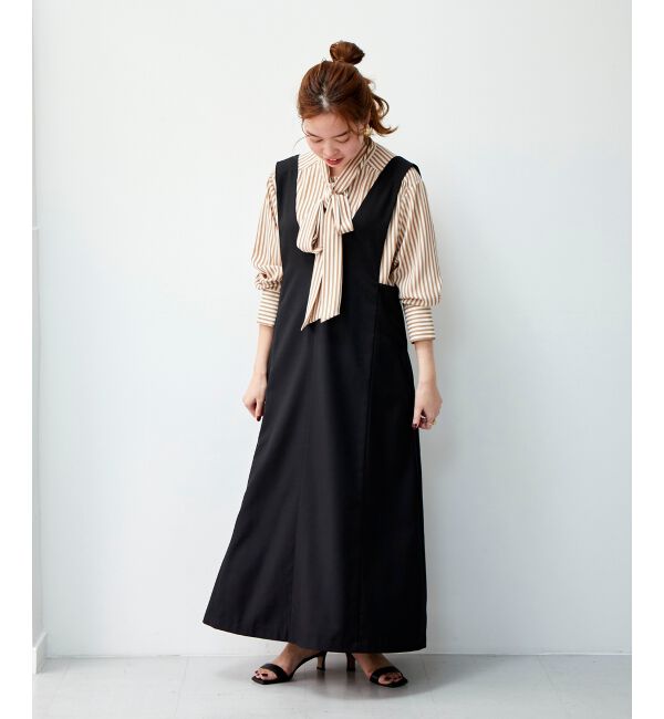 le.coeur blanc「ストライプボウタイブラウス」|シャツ・ブラウス|