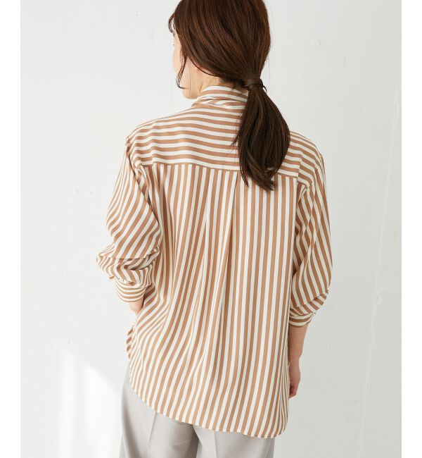le.coeur blanc「ストライプボウタイブラウス」|シャツ・ブラウス|