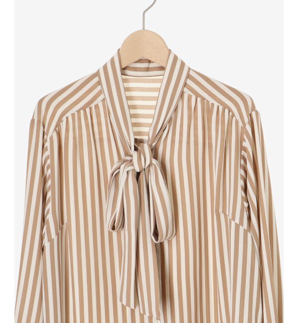 le.coeur blanc「ストライプボウタイブラウス」|シャツ・ブラウス|