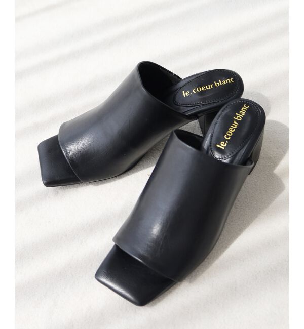  「《WEB限定アイテム》スクエアトゥカバードサンダル」|サンダル|