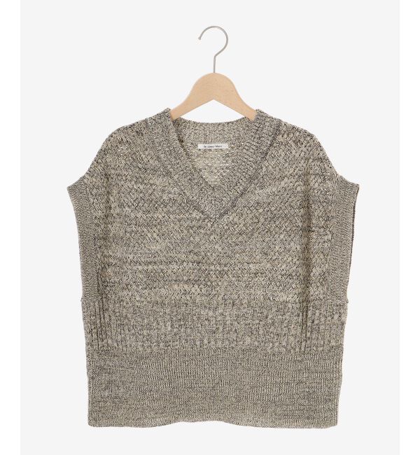  「《手洗い可能》柄編みミックスデザインニットベスト」|ベスト・ジレ|