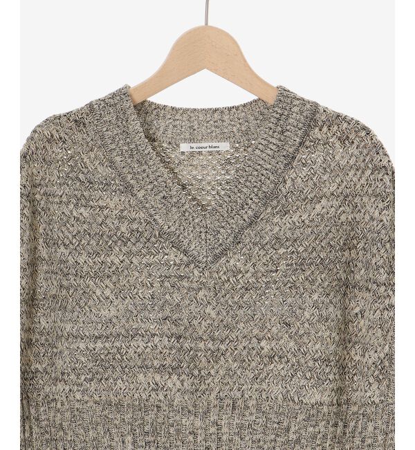  「《手洗い可能》柄編みミックスデザインニットベスト」|ベスト・ジレ|