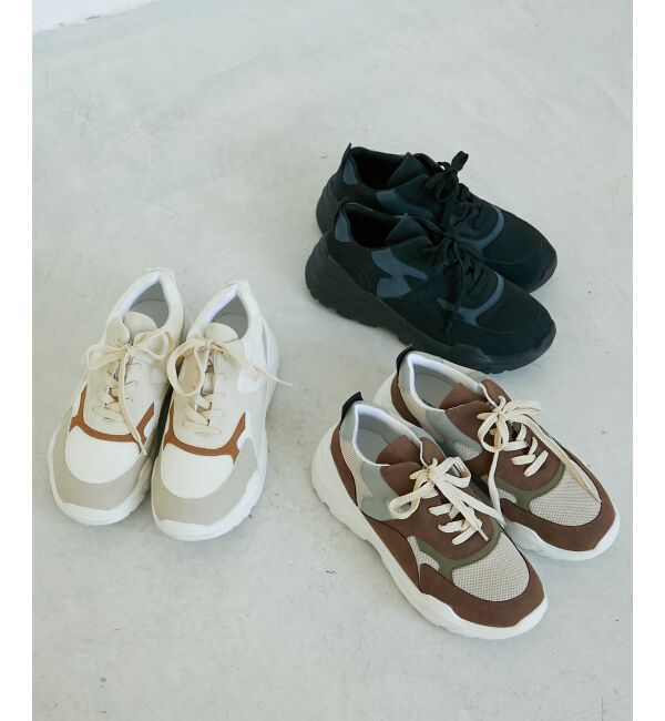  「《WEB限定アイテム》クッションソールボリュームスニーカー」|スニーカー|