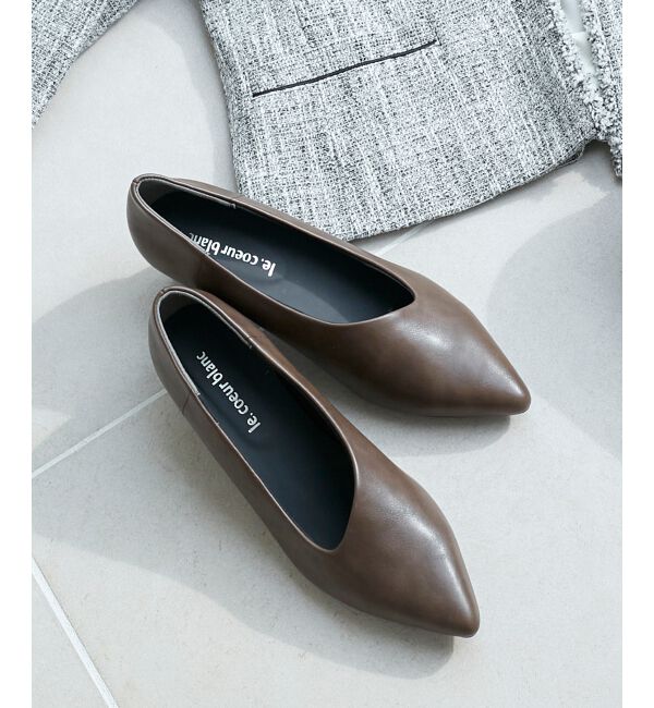  「《WEB限定アイテム》アシンメトリーカットパンプス」|パンプス|