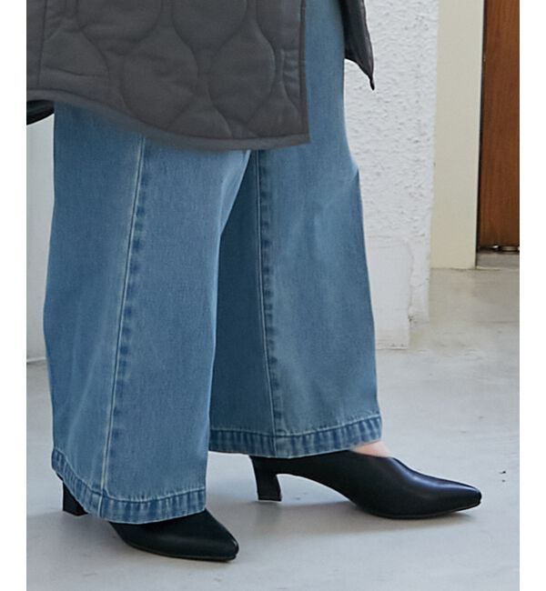  「《WEB限定アイテム》アシンメトリーカットパンプス」|パンプス|