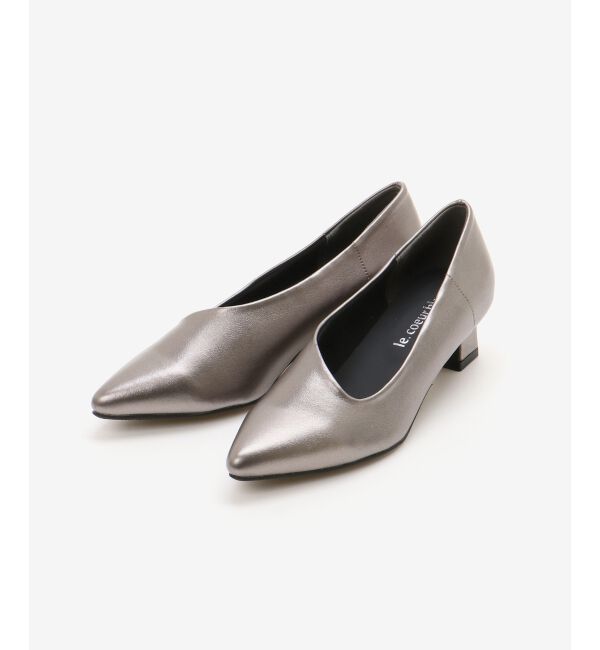  「《WEB限定アイテム》アシンメトリーカットパンプス」|パンプス|