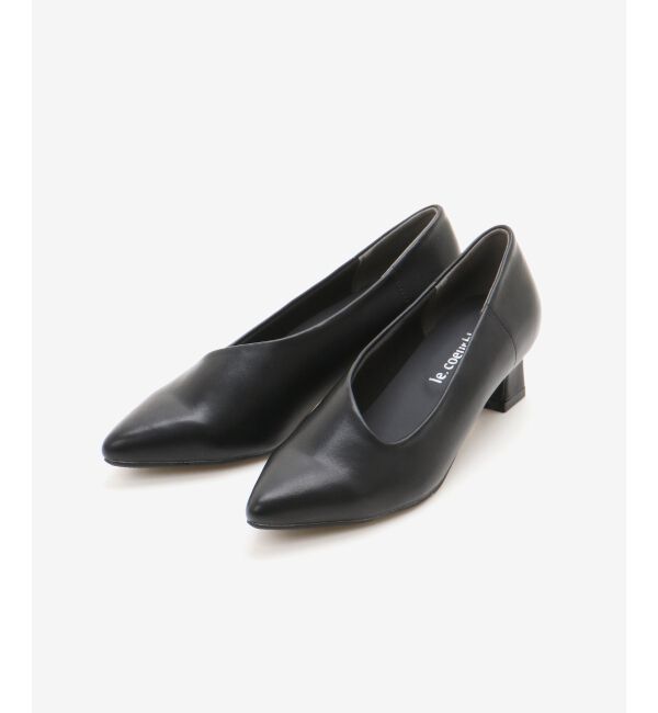  「《WEB限定アイテム》アシンメトリーカットパンプス」|パンプス|