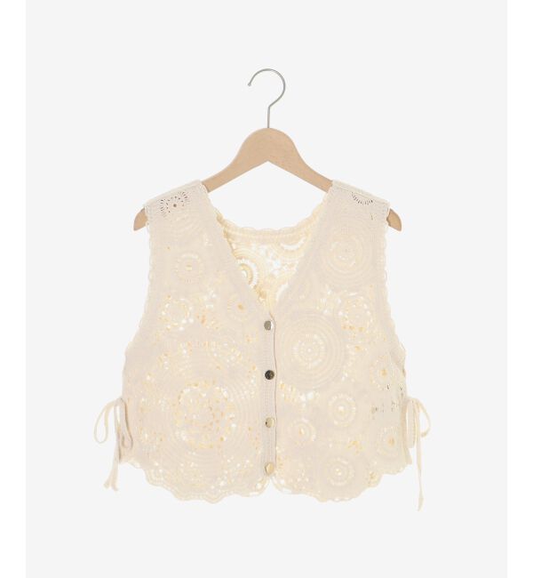  「TORRAZZO DONNAクロシェレースベスト」|ベスト・ジレ|