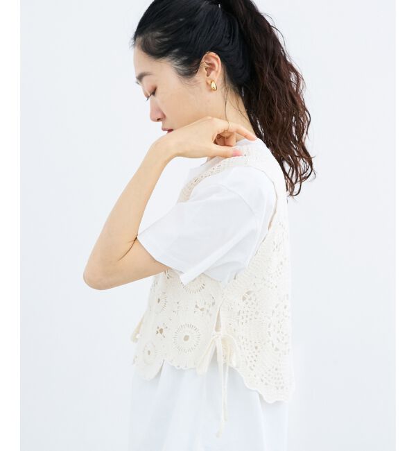  「TORRAZZO DONNAクロシェレースベスト」|ベスト・ジレ|