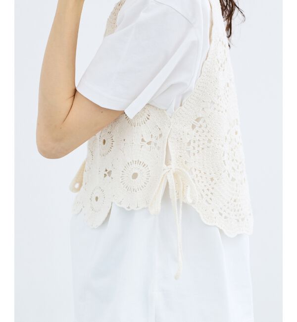  「TORRAZZO DONNAクロシェレースベスト」|ベスト・ジレ|