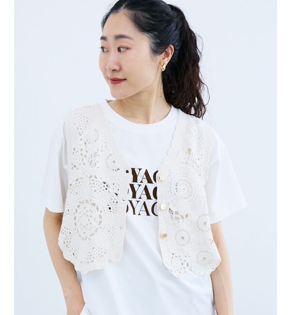  「TORRAZZO DONNAクロシェレースベスト」|ベスト・ジレ|