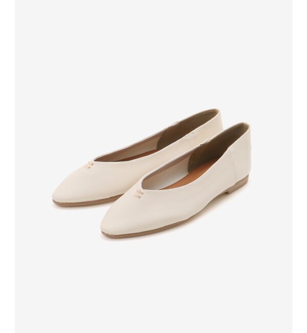 「《WEB限定アイテム》Vカットフラットパンプス」|パンプス|