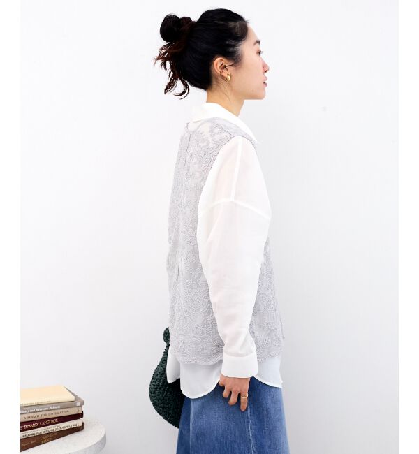  「TORRAZZO DONNAエンブロイダリーレースベスト」|ベスト・ジレ|