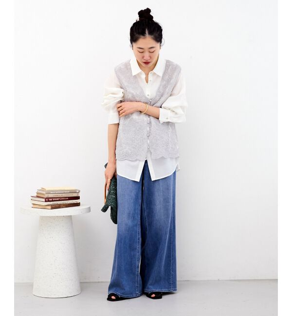  「TORRAZZO DONNAエンブロイダリーレースベスト」|ベスト・ジレ|