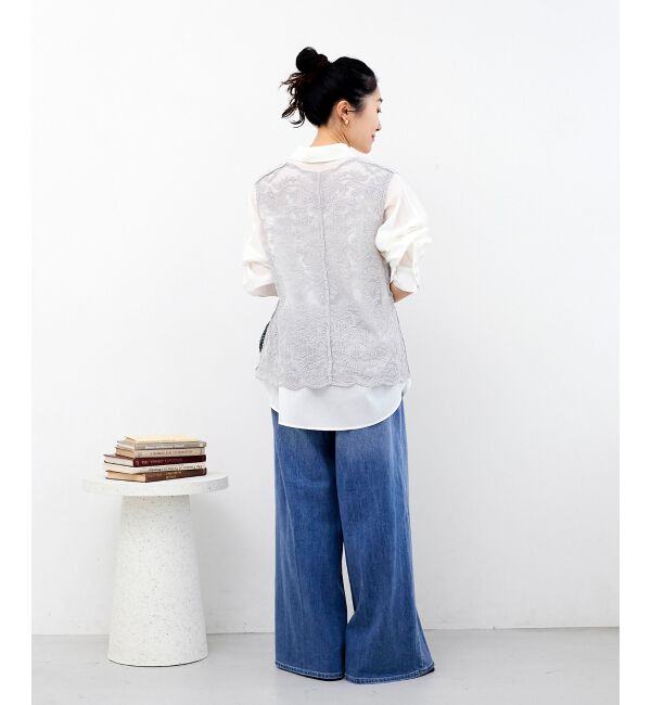  「TORRAZZO DONNAエンブロイダリーレースベスト」|ベスト・ジレ|