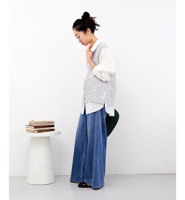  「TORRAZZO DONNAエンブロイダリーレースベスト」|ベスト・ジレ|