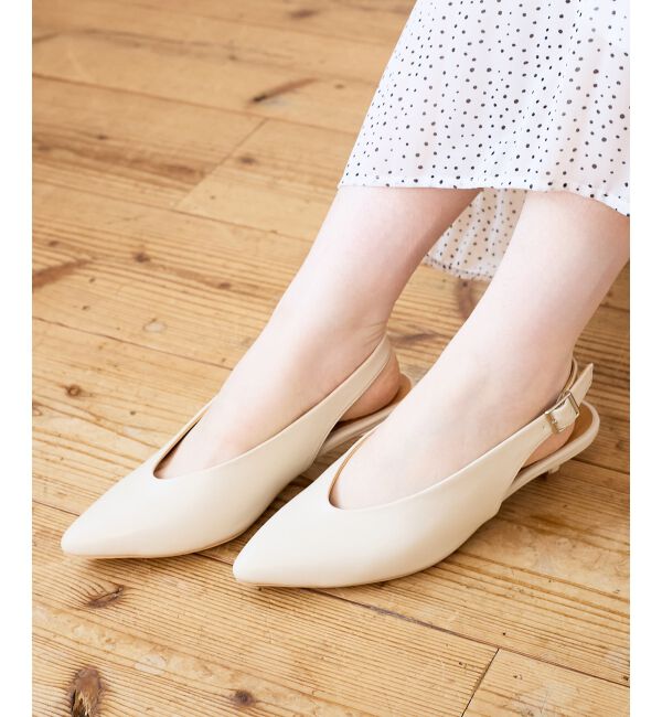  「le.coeur blancバックベルトパンプス」|パンプス|