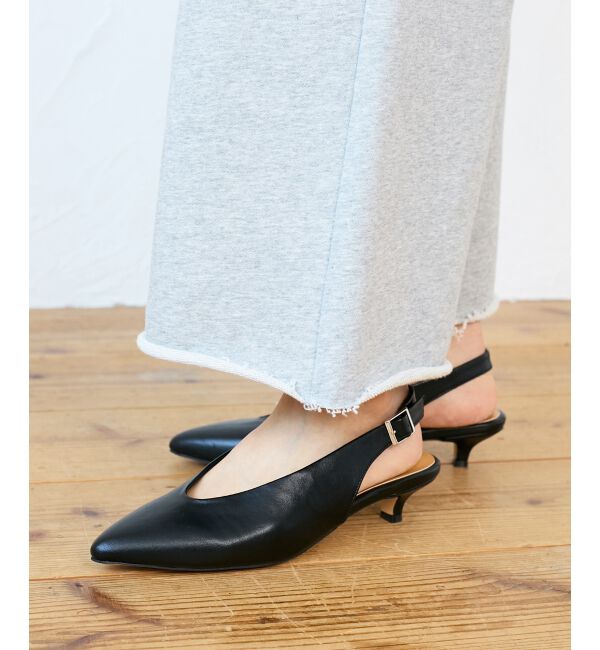  「le.coeur blancバックベルトパンプス」|パンプス|ブラック