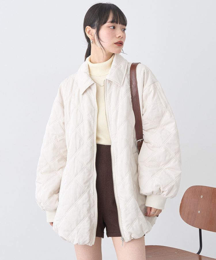 earth music&ecology「【WEB限定】ダブルステッチキルティングコート」|その他|