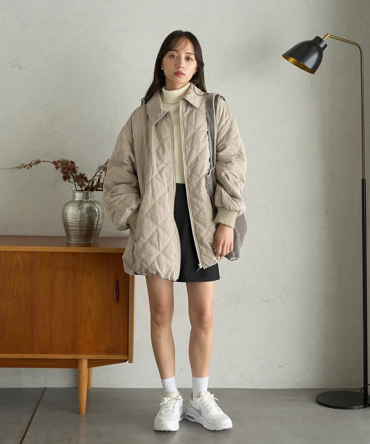 earth music&ecology「【WEB限定】ダブルステッチキルティングコート」|その他|