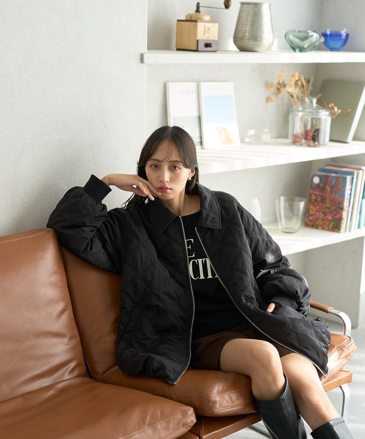 earth music&ecology「【WEB限定】ダブルステッチキルティングコート」|その他|