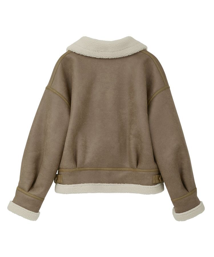 earth music&ecology「フェイクムートンジャケット」|ブルゾン・スタジャン|