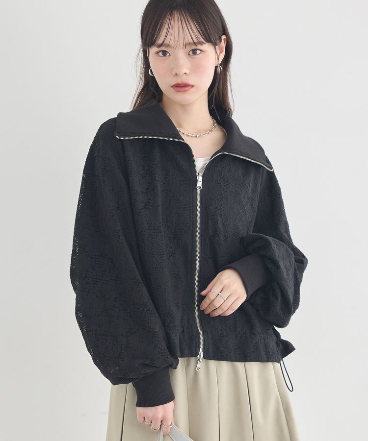 earth music&ecology「レースリバーシブルブルゾン」|ブルゾン・スタジャン|