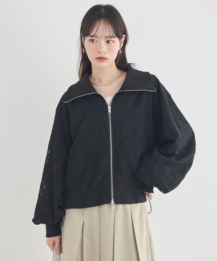 earth music&ecology「レースリバーシブルブルゾン」|ブルゾン・スタジャン|
